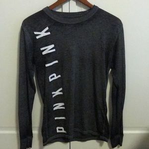 dark grey victoria secret pink shirt. extra-small